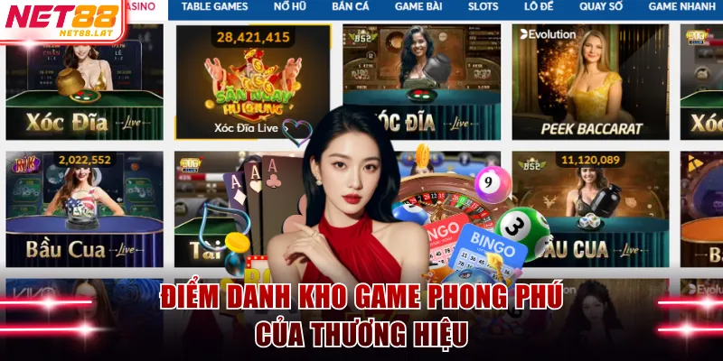 Điểm danh kho game phong phú của thương hiệu