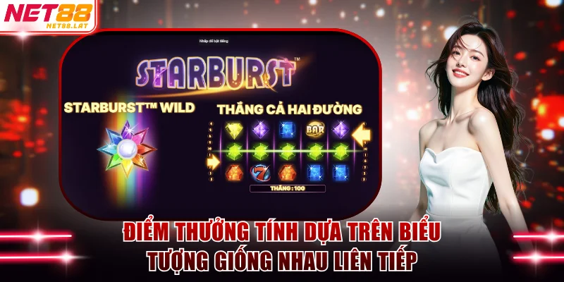 Điểm thưởng tính dựa trên biểu tượng giống nhau liên tiếp