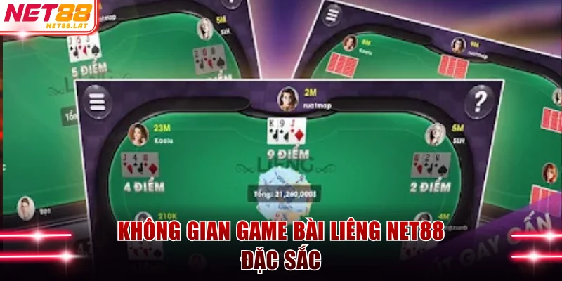 Không gian game bài Liêng NET88 đặc sắc