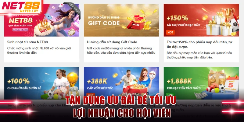 Tận dụng ưu đãi để tối ưu lợi nhuận cho hội viên
