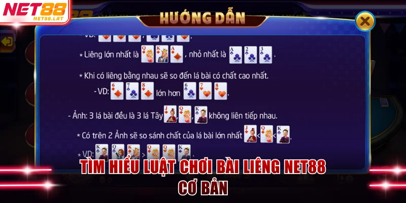 Tìm hiểu luật chơi bài Liêng NET88 cơ bản